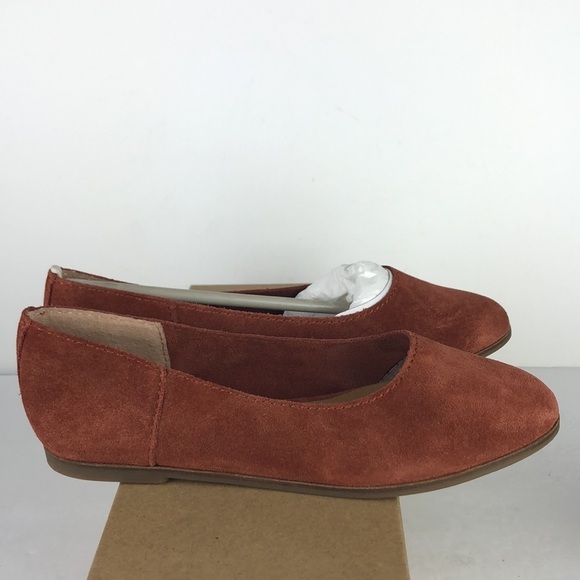 NEW Lucky Brand Calandra Oiled Suede Slip On Boat Flats 6 - Picture 4 of 8